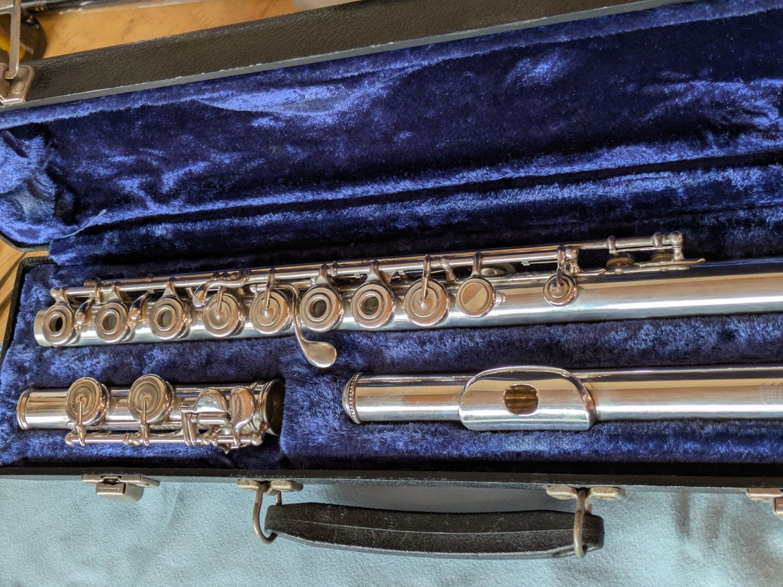 Wm. S. Haynes Handmade dwarsfluit – massief zilver – 1975, Ophalen of Verzenden, Gebruikt, Dwarsfluit