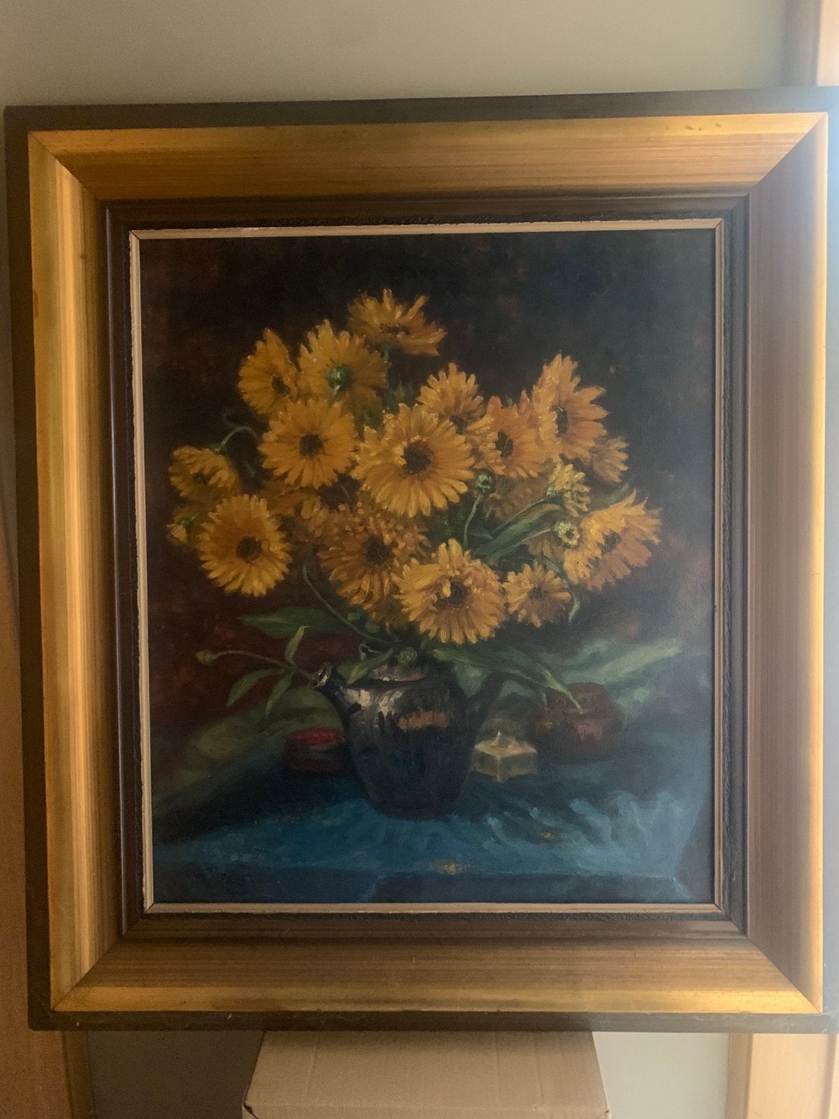 Peinture Marcel Pipart - Les Tournesols, Antiquités & Art, Enlèvement, Toile