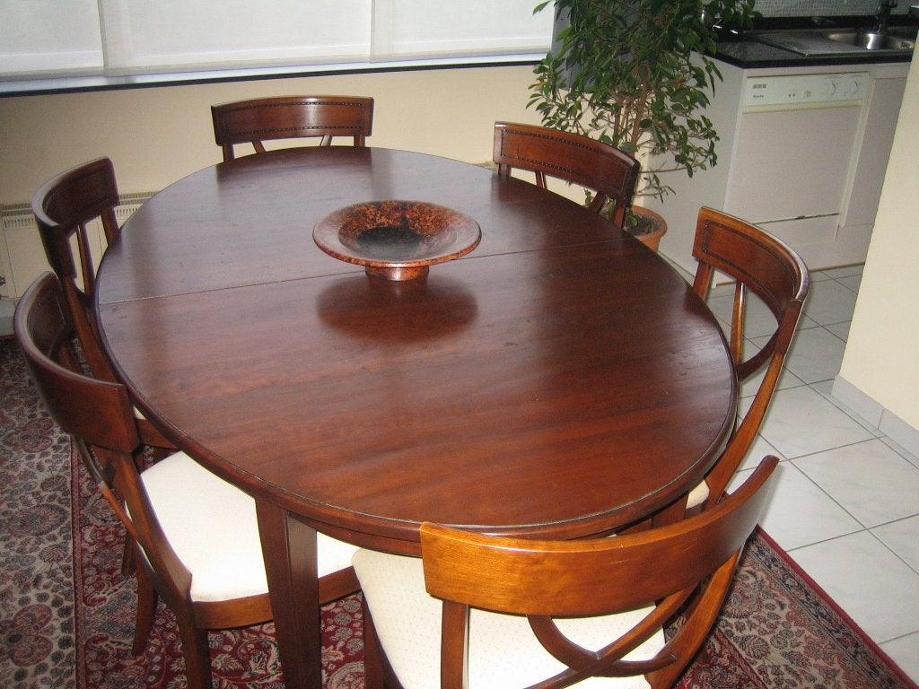 Dressoir Kast + Tafel + 6 Stoelen, Ophalen, Gebruikt, Met deur(en), Kersenhout