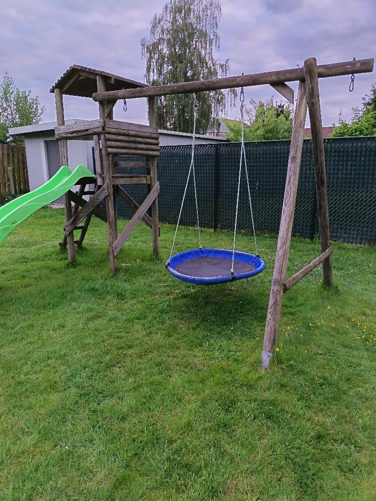Glijbaan en schommel, Enfants & Bébés, Jouets | Extérieur | Aires de jeux, Enlèvement, Balançoire