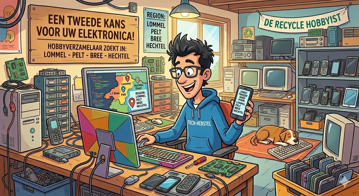 GEZOCHT: Oude elektronica voor een tweede kans!, Enlèvement