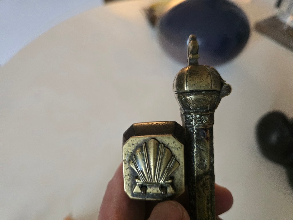 Zeldzame antieke inktpot, prachtig stuk, Antiek en Kunst, Ophalen of Verzenden, Brons