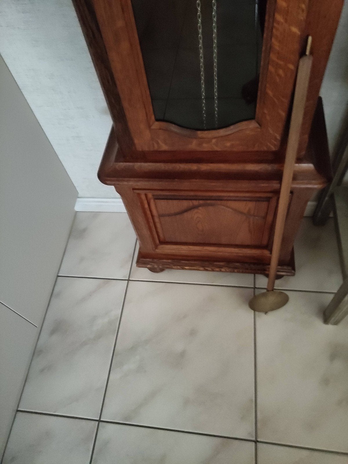 staande klok, Ophalen