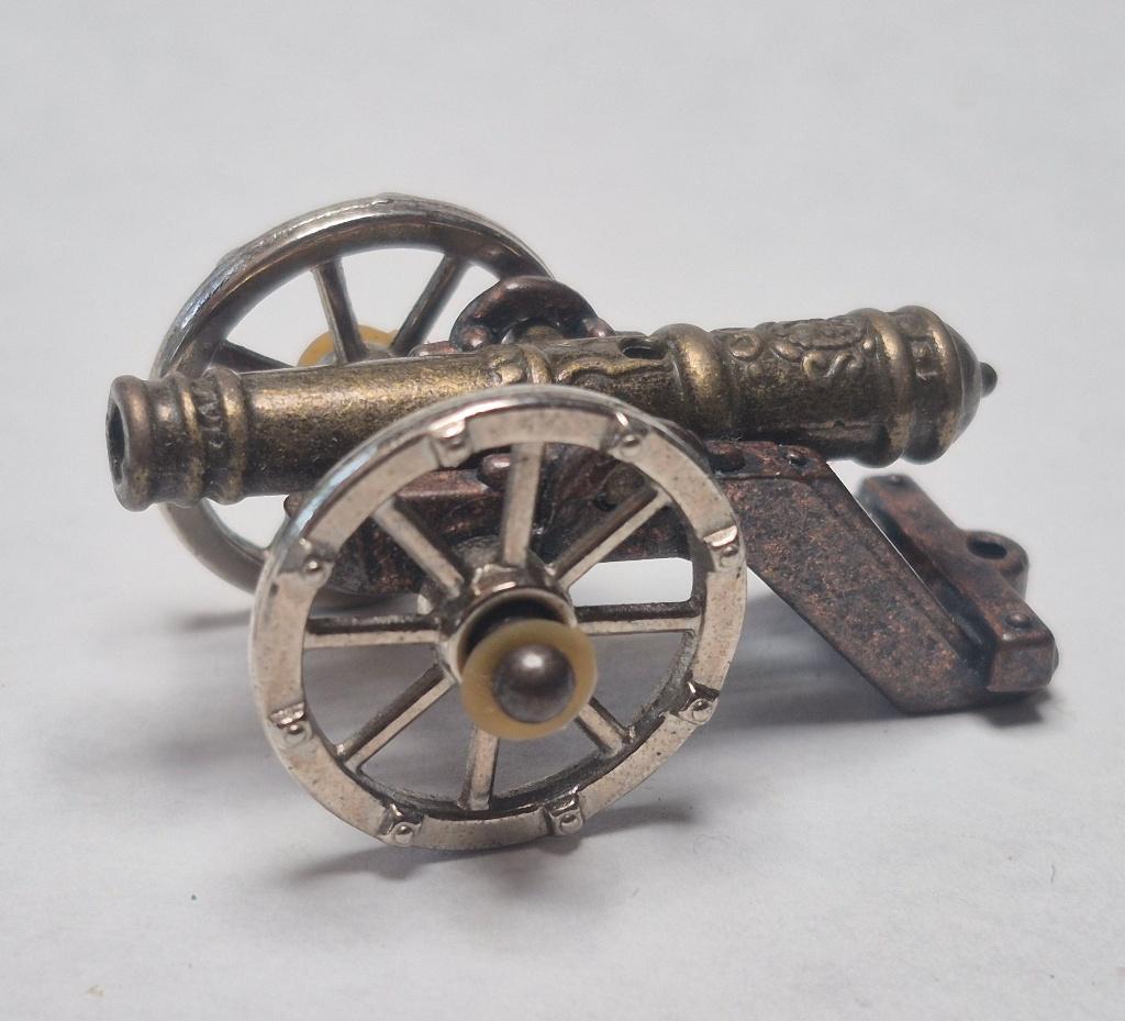 Metalen Kanone 1 wiel Räder Chrom EU 1977, Ophalen of Verzenden, Gebruikt, Overige typen