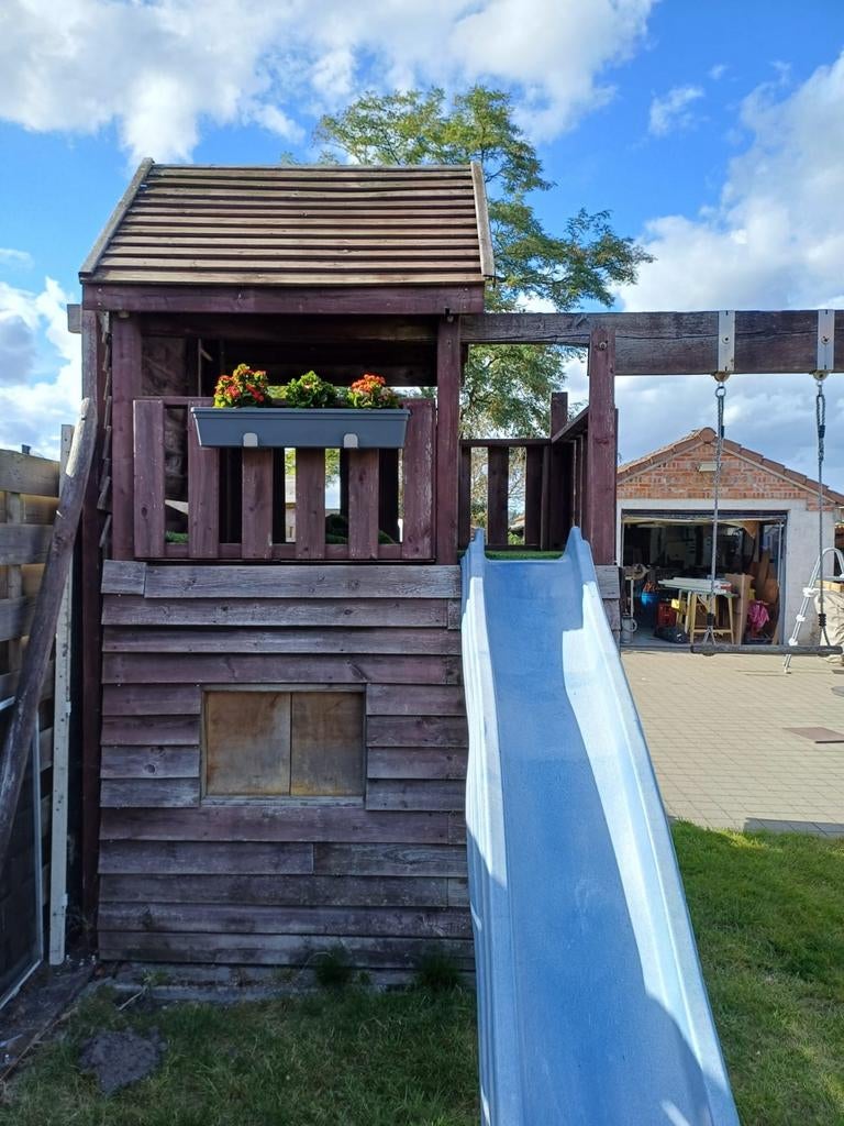 Houten speeltoren / speelhuis, Enlèvement