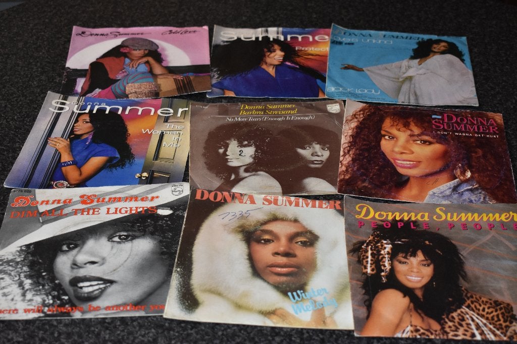 45t's van Donna SUMMER, de  "Queen of Disco", 7 inch, Ophalen of Verzenden, Zo goed als nieuw, Disco