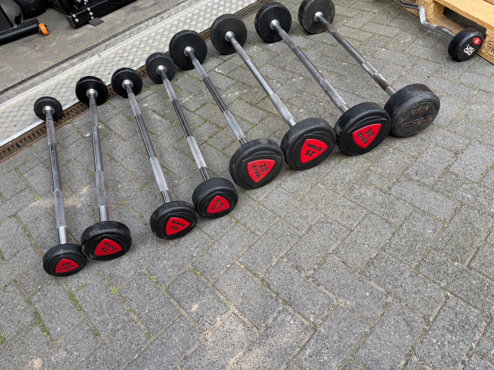 Ziva Halterstangen 10kg t/m 35kg, Enlèvement, Utilisé, Barre d'haltères