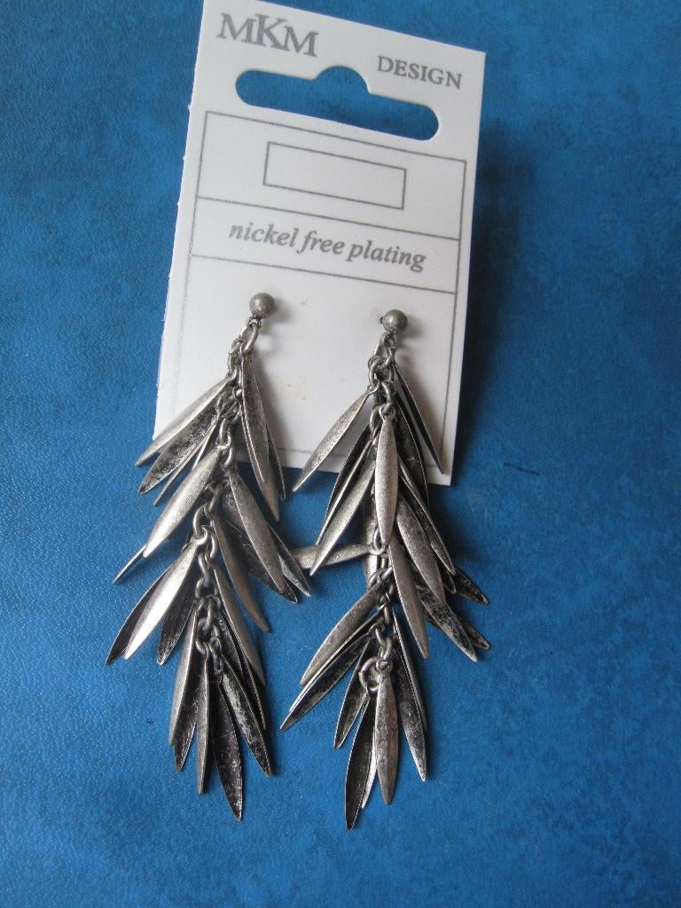 Boucles d'oreilles en forme de feuilles (NOUVELLES), Neuf, Enlèvement ou Envoi, Autres matériaux, Argent