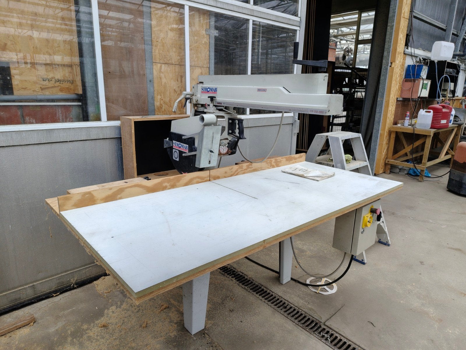 stromab rs650 radiaalzaag 60cm 380v, Ophalen, Gebruikt, 70 mm of meer, 1200 watt of meer