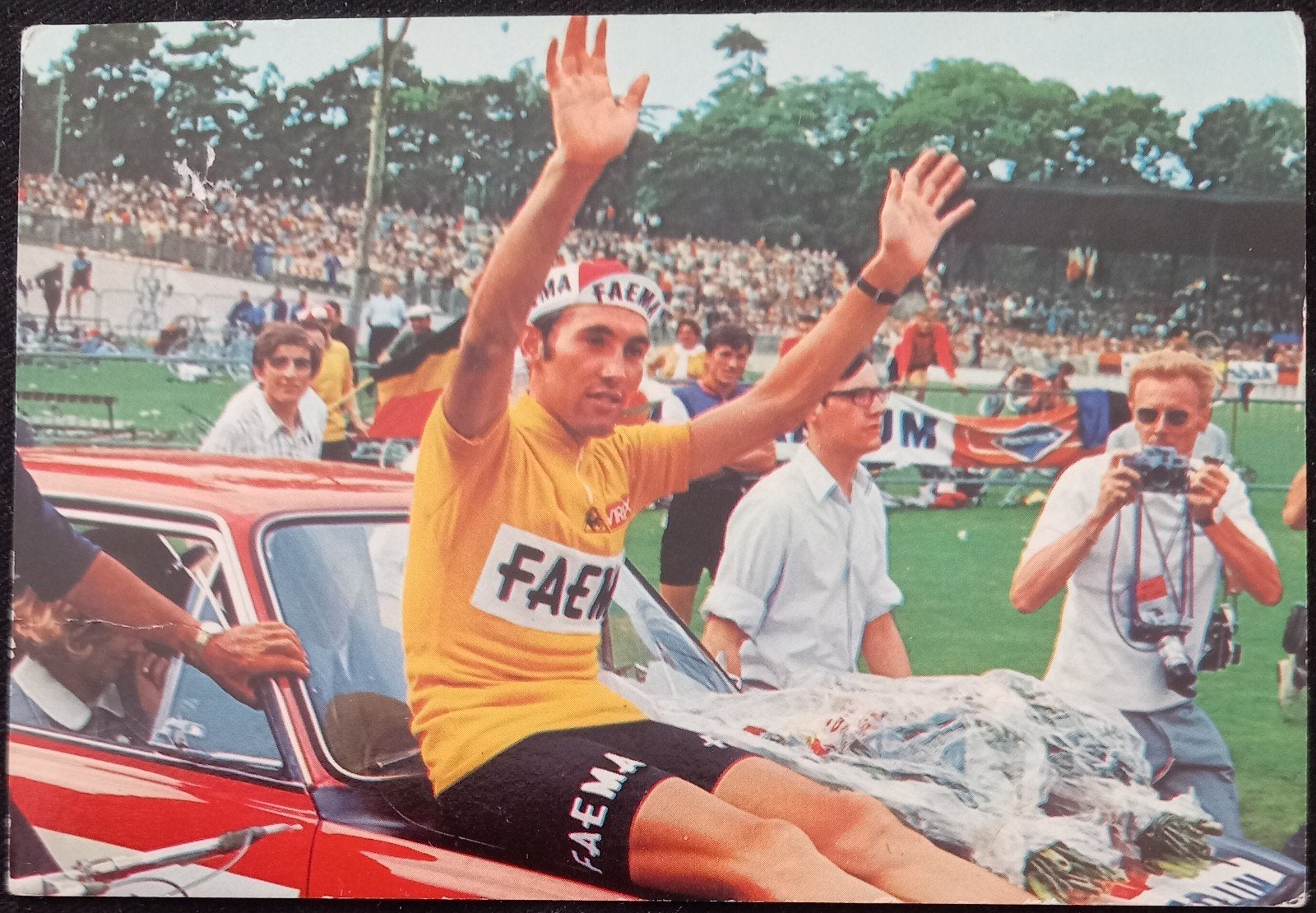 Postkaart Eddy Merckx, Verzamelen, Ophalen of Verzenden