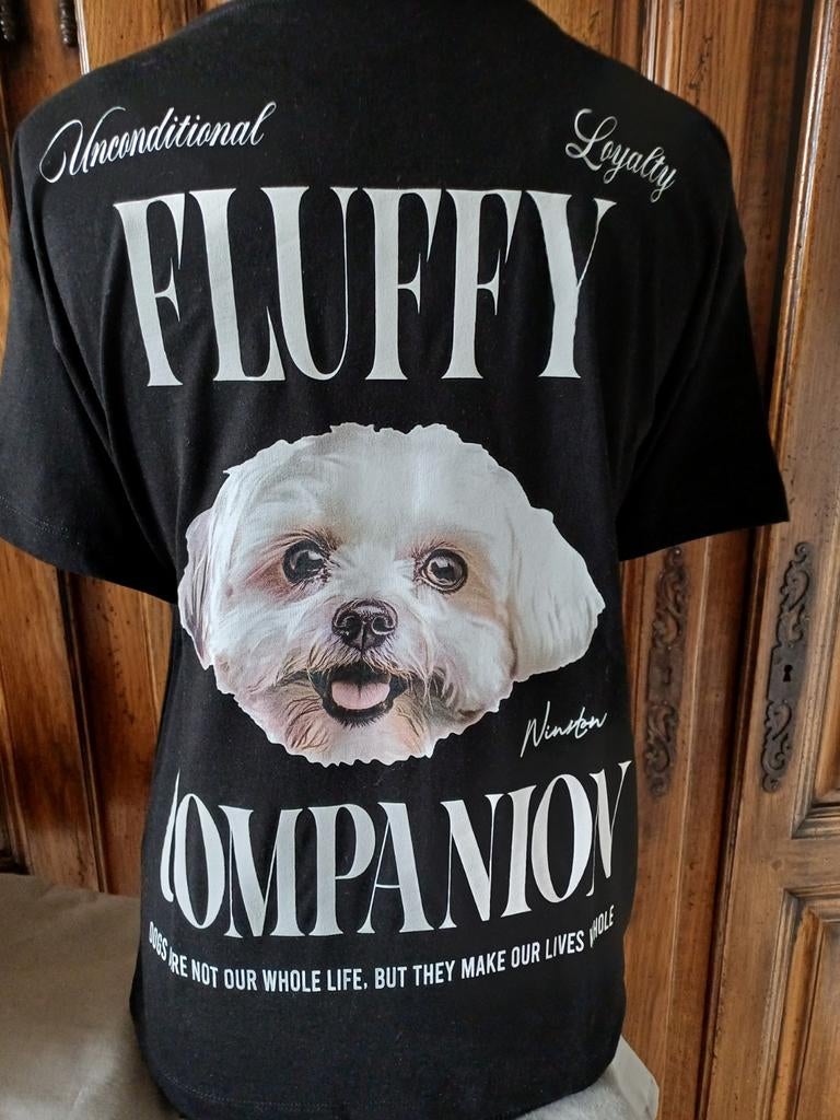 Nieuw Zwart Tshirt  Mt38/40., Ophalen of Verzenden, Zwart
