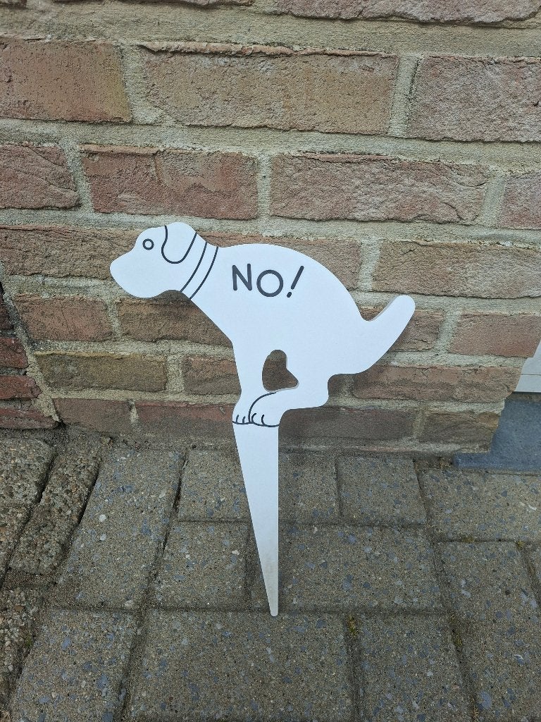 verbodsplaatje honden, Dieren en Toebehoren, Honden-accessoires, Overige merken, Ophalen, Zo goed als nieuw, Overige typen
