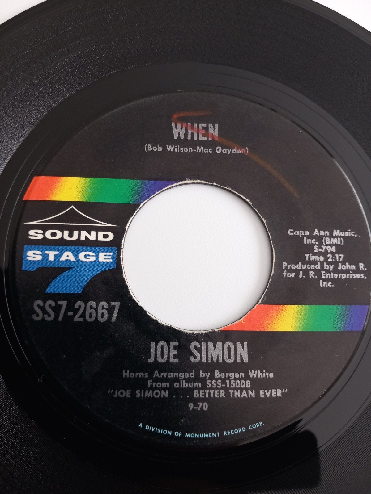 JOE SIMON. POPCORN 45T, Enlèvement ou Envoi