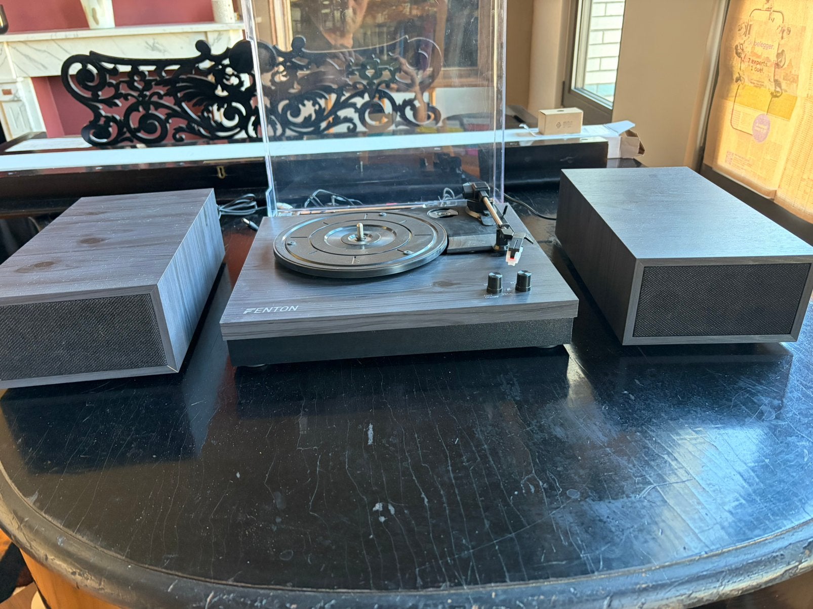 Fenton platenspeler met speakers, Ophalen, Zo goed als nieuw