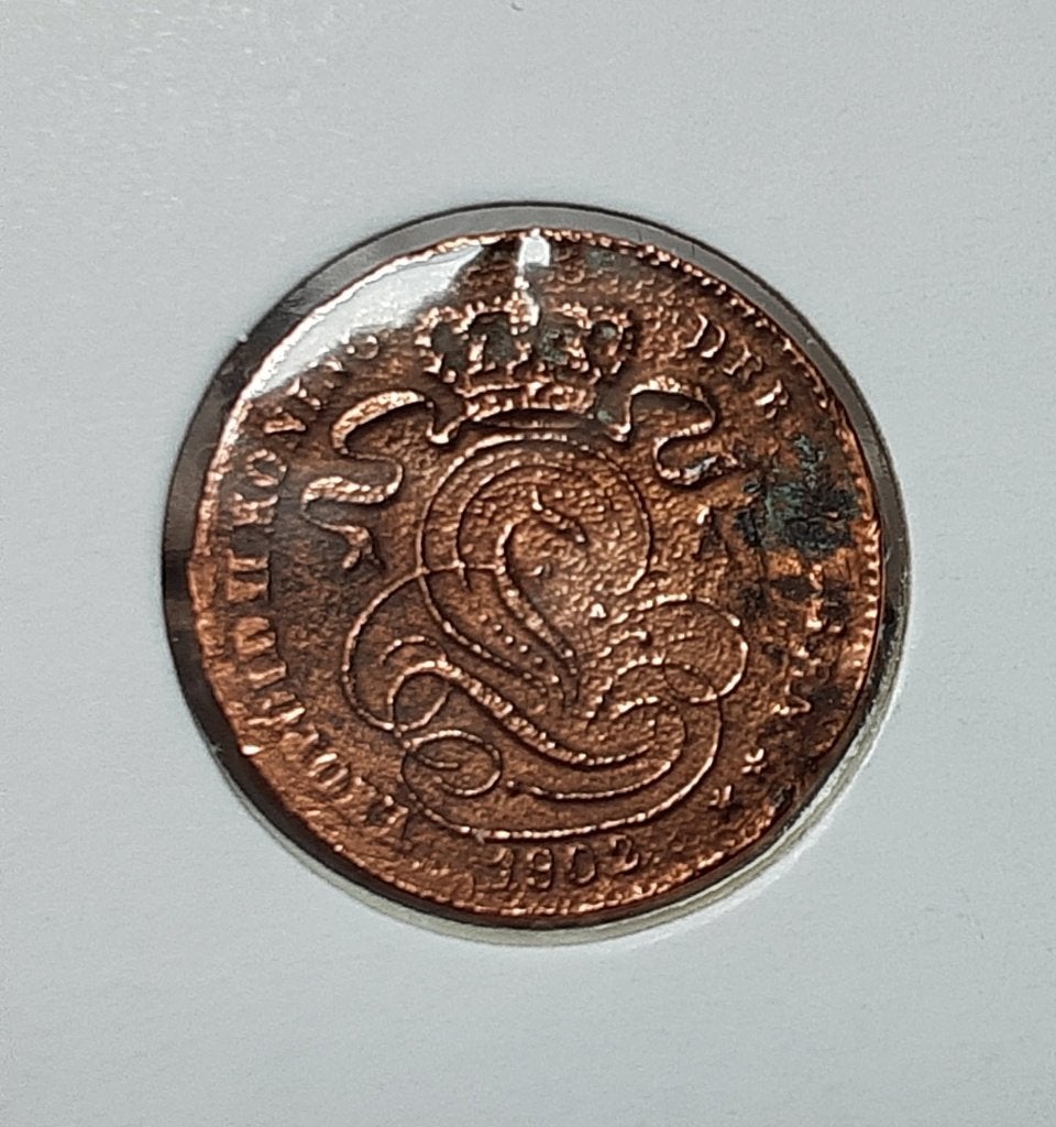 België - 1 cent - 1902 vl. (Ref 055), Ophalen of Verzenden, Overig, Losse munt