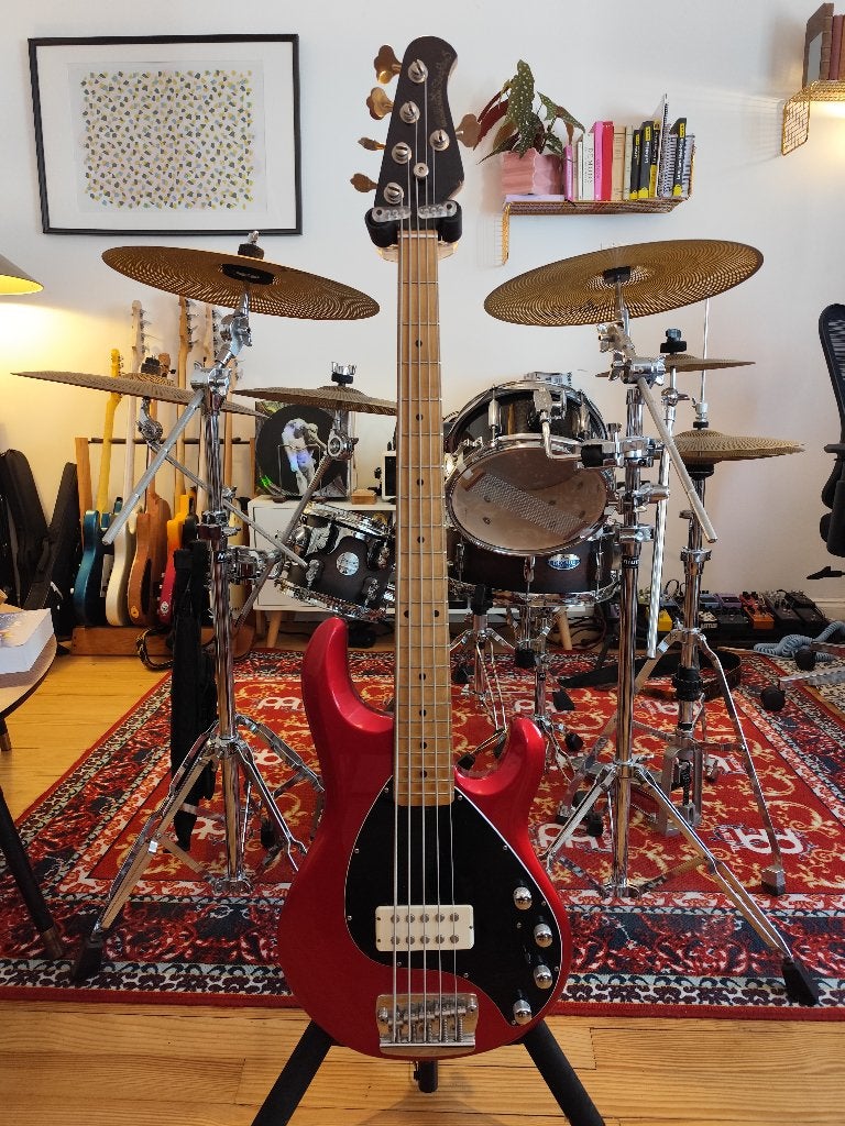 Music Man StingRay 5 H - 2004 Limited Edition + koffer, Muziek en Instrumenten, Ophalen of Verzenden, Gebruikt, Elektrisch, 5-snarig