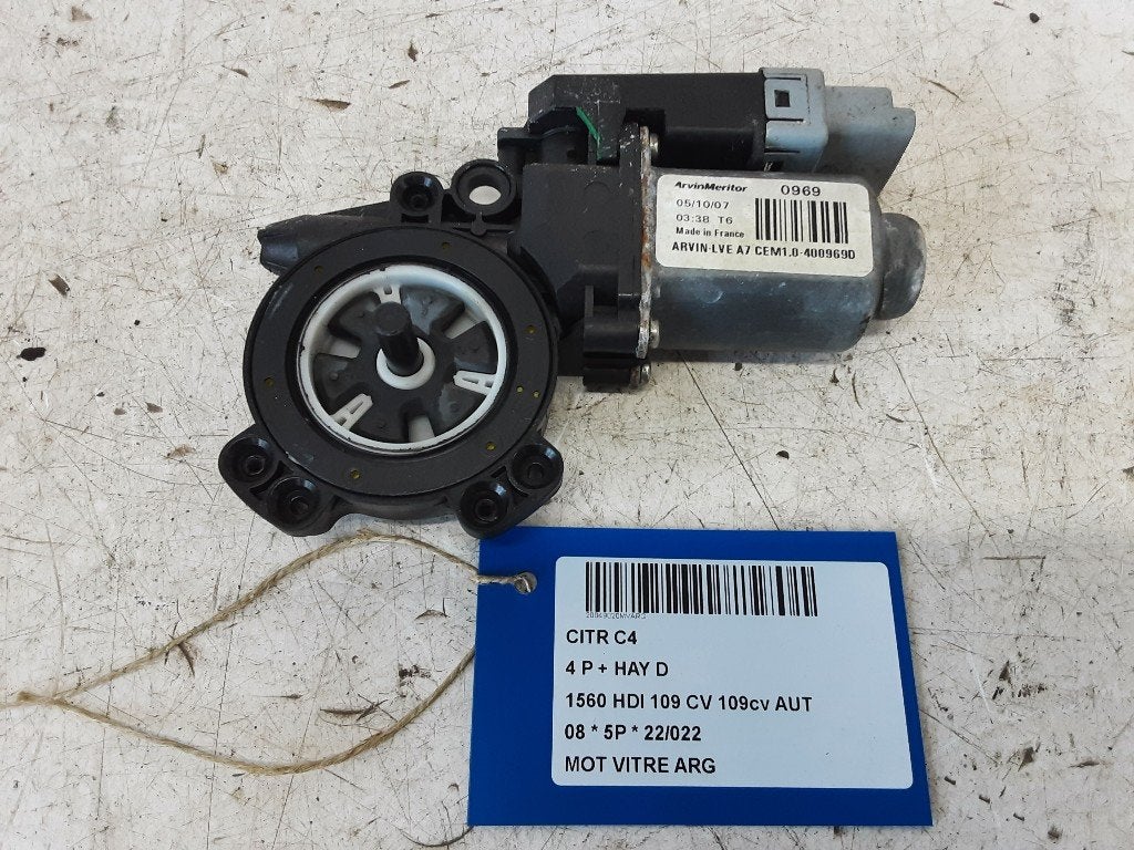 MOTEUR LEVE VITRE ELECTRIQUE ARRIÈRE GAUCHE Citroën, Utilisé, Arrière, Citroën