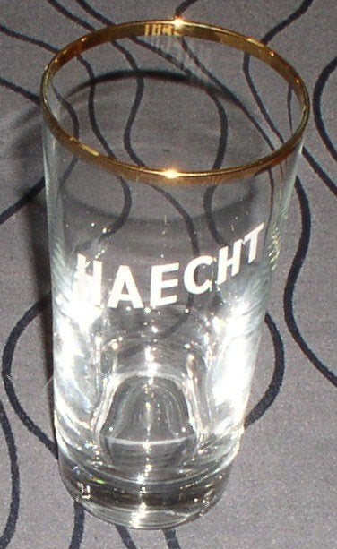 Bierglas 'Haecht' van Brouwerij Haacht Boortmeerbeek, Verzamelen, Ophalen of Verzenden, Gebruikt, Glas of Glazen, Overige merken