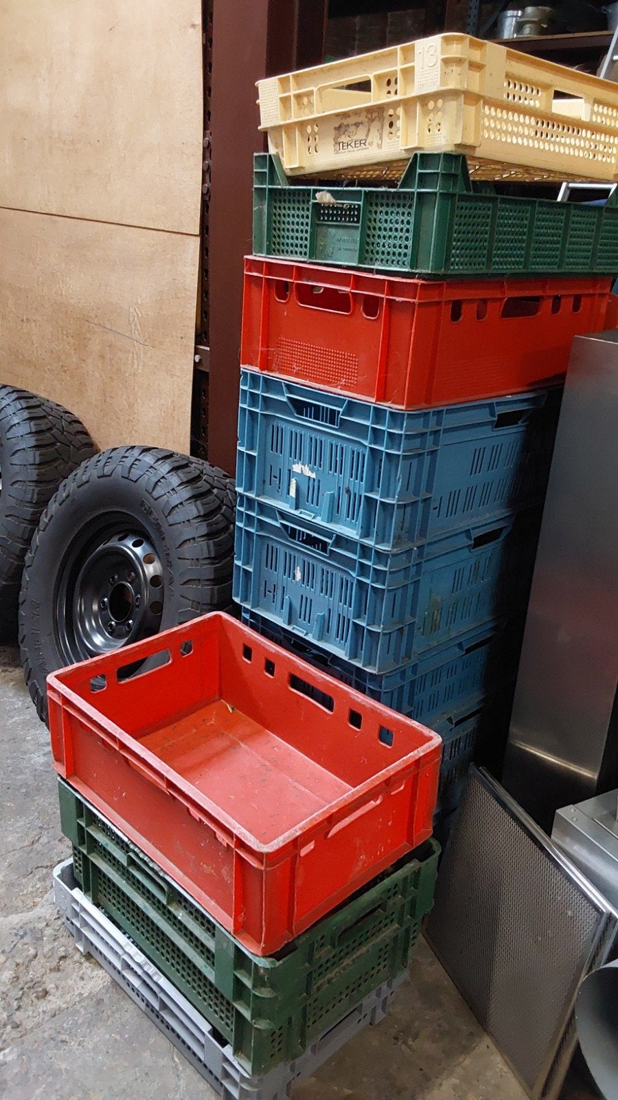 plastic kratten   24 stuks, Ophalen