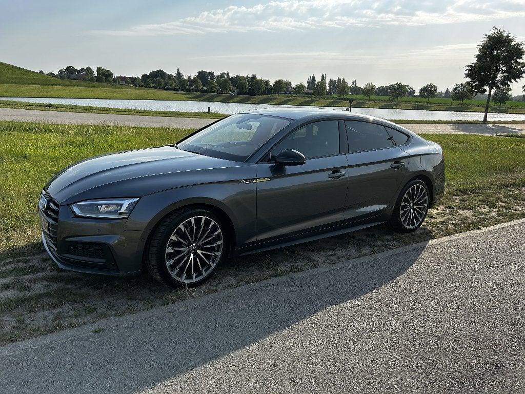 Audi A5 Sportback CNG 2.0 TFSI G-Tron, Autos, Argent ou Gris, Euro 6, Entretenue par le concessionnaire, Noir