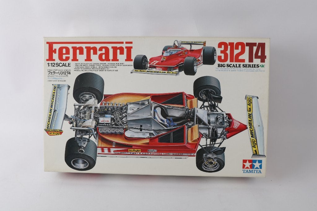 1/12e Tamiya Ferrari 312 T4, Auto, Groter dan 1:32, Ophalen of Verzenden, Zo goed als nieuw