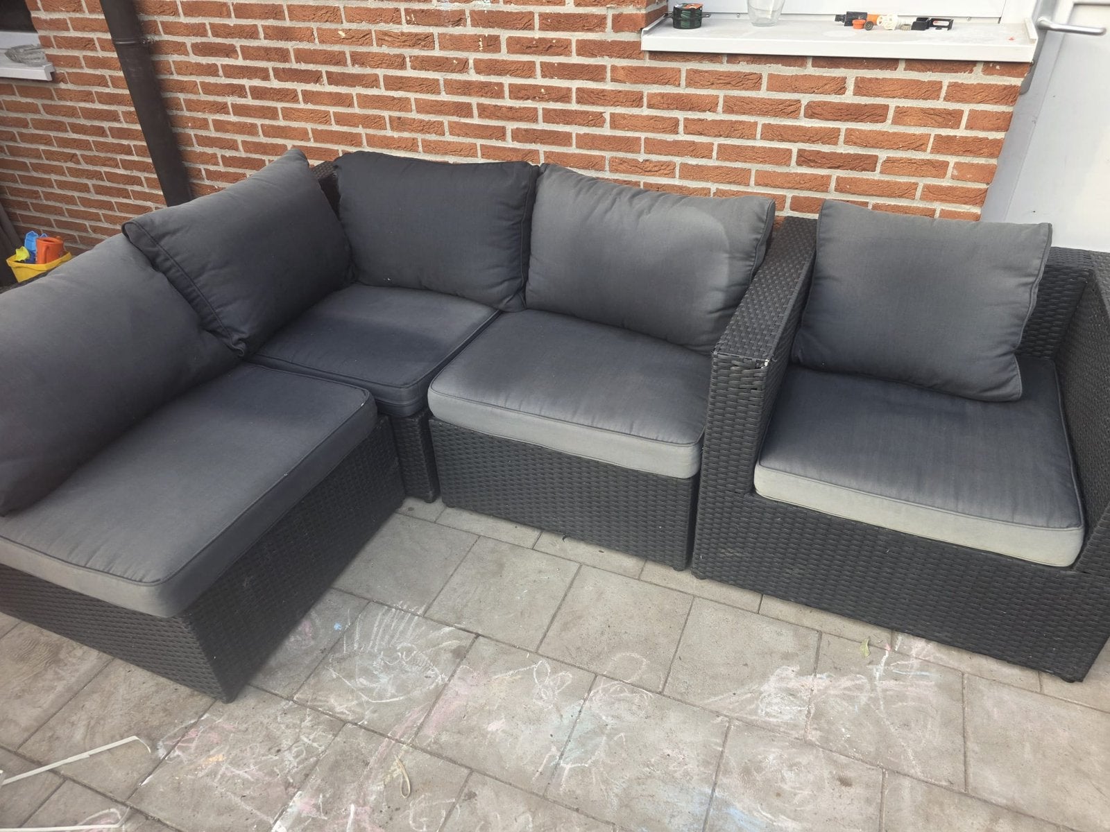 Loungesets te koop, Enlèvement, Comme neuf, Sets de jardin