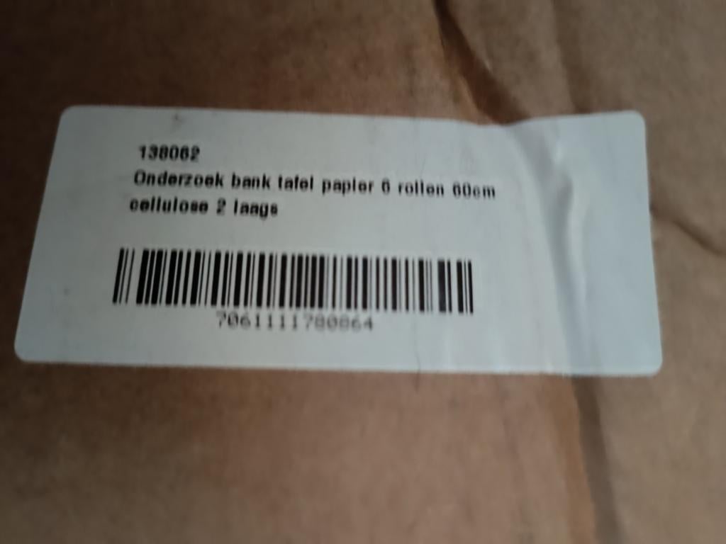 Onderzoekbank tafel papier 5 rollen 60cm breed, Enlèvement, Neuf, Autres types