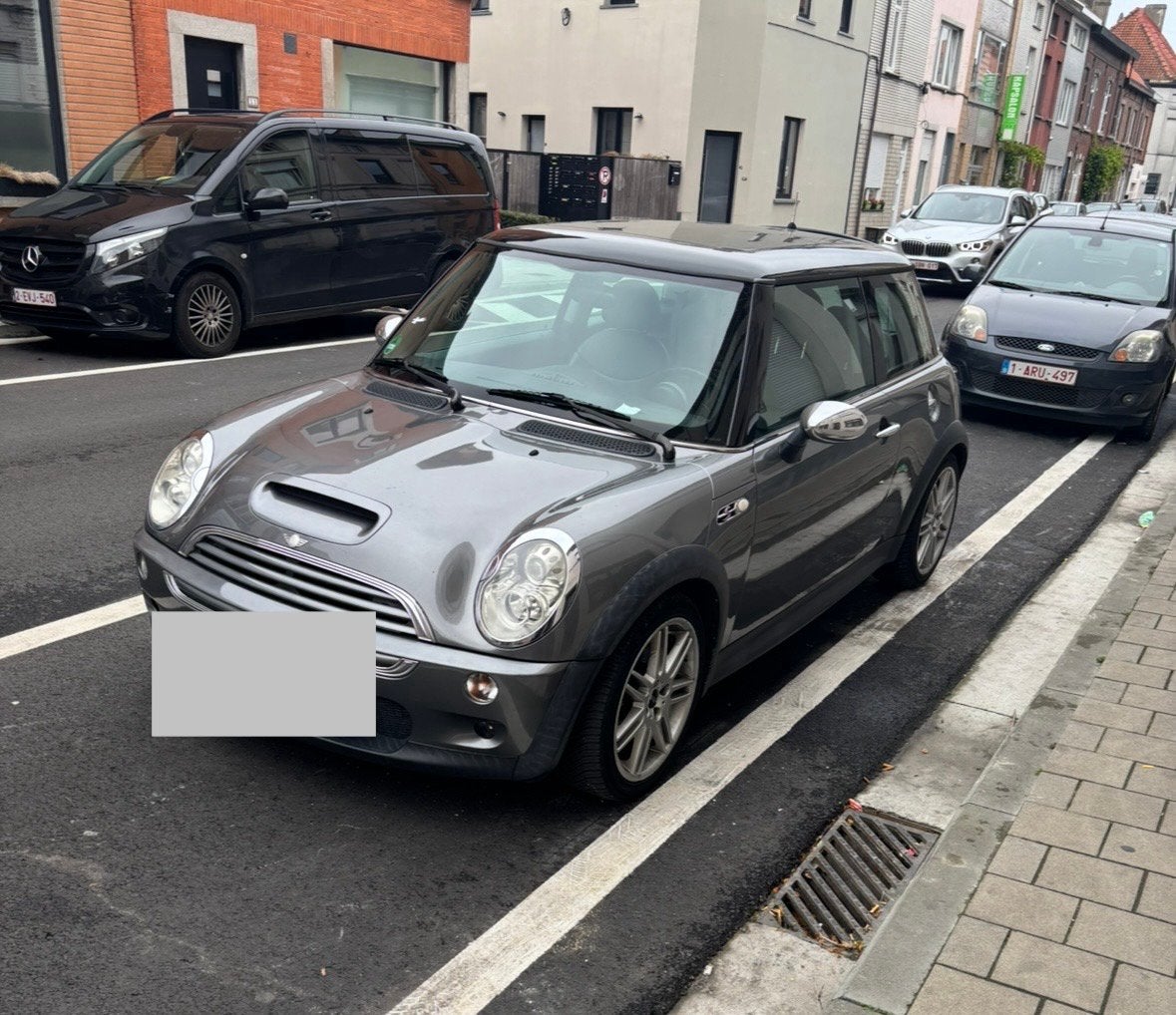 Mini cooper s r53 2004, Autos, Cuir, Argent ou Gris, Achat, Boîte manuelle