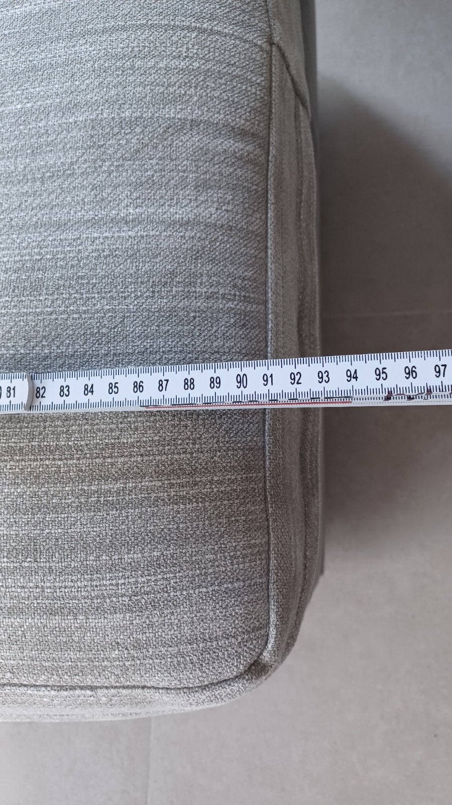 poef voetenbank, Ophalen, Gebruikt, 75 tot 100 cm, Stof