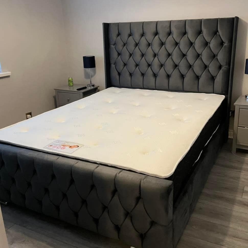 Lit Florida neuf avec matelas 140x200, 160x200,180x200 cm, Maison & Meubles, Chambre à coucher | Lits boxsprings, Neuf, Enlèvement ou Envoi
