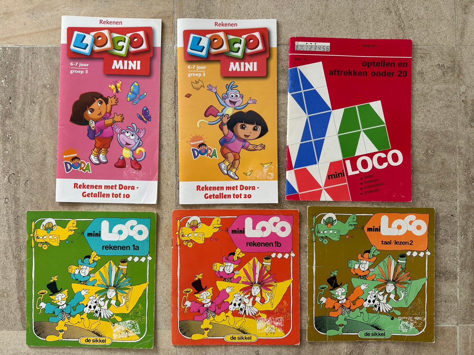 Mini loco rekenen 6-7 jaar: 6 boekjes, Kinderen en Baby's, Ophalen, Gebruikt, Rekenen