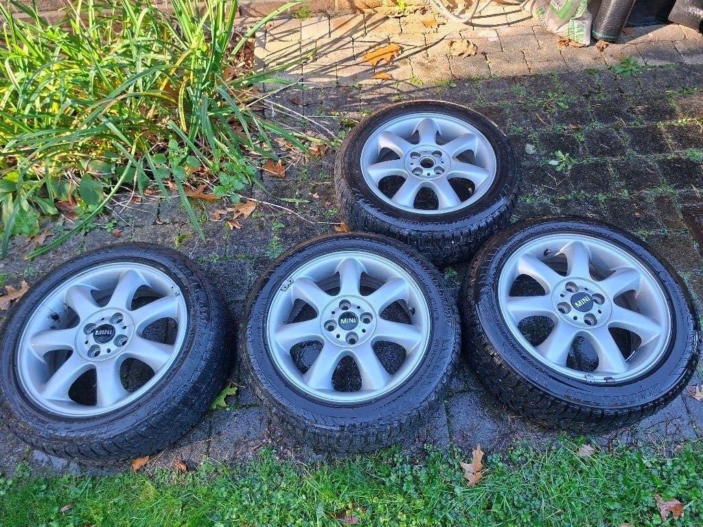 Winterbanden + velgen 16" Mini Cooper, Ophalen, Gebruikt, Velg(en), 16 inch