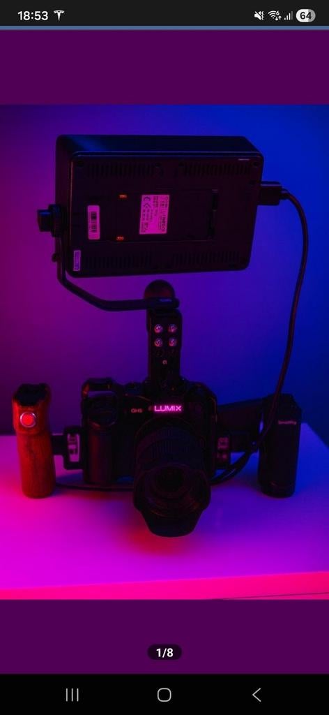 Panasonic GH5-camera (rig + monitor + batterijen), Audio, Tv en Foto, Fotocamera's Digitaal, Ophalen, Gebruikt