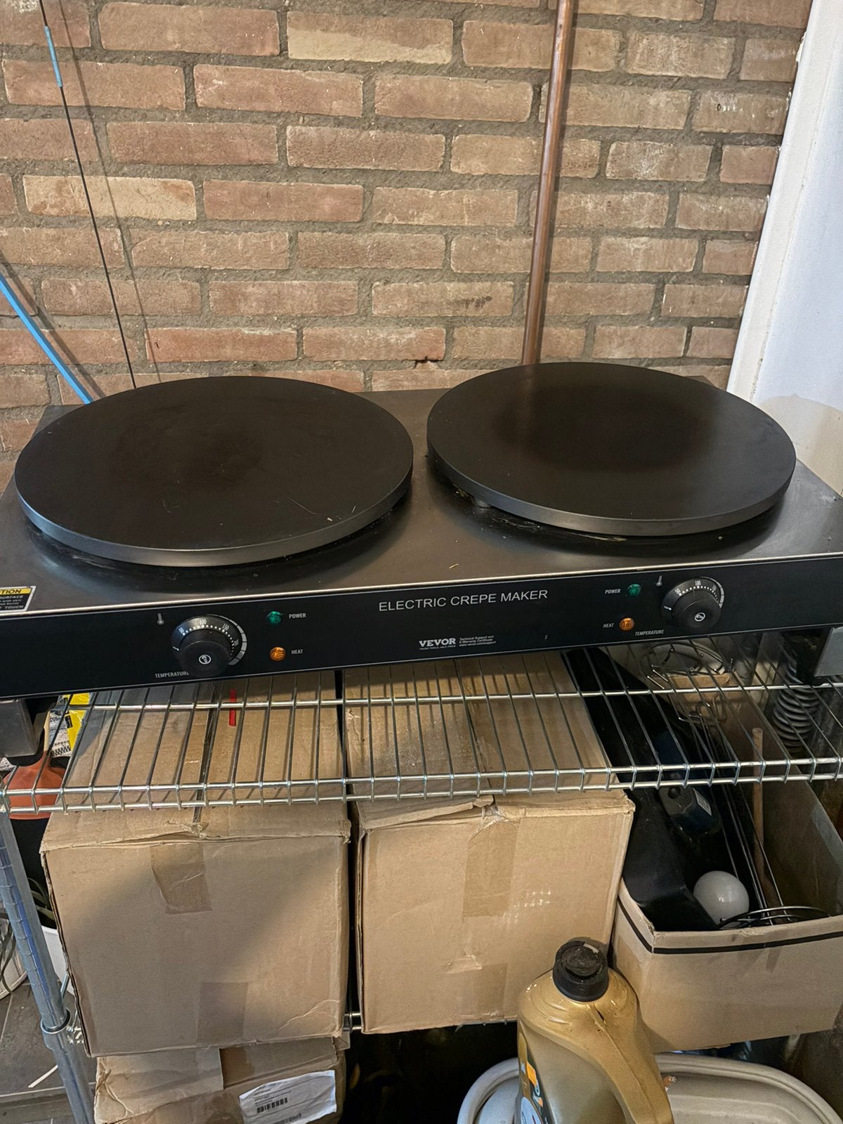 Machine à crêpes vevor, Ophalen, Uitneembare platen, Zo goed als nieuw