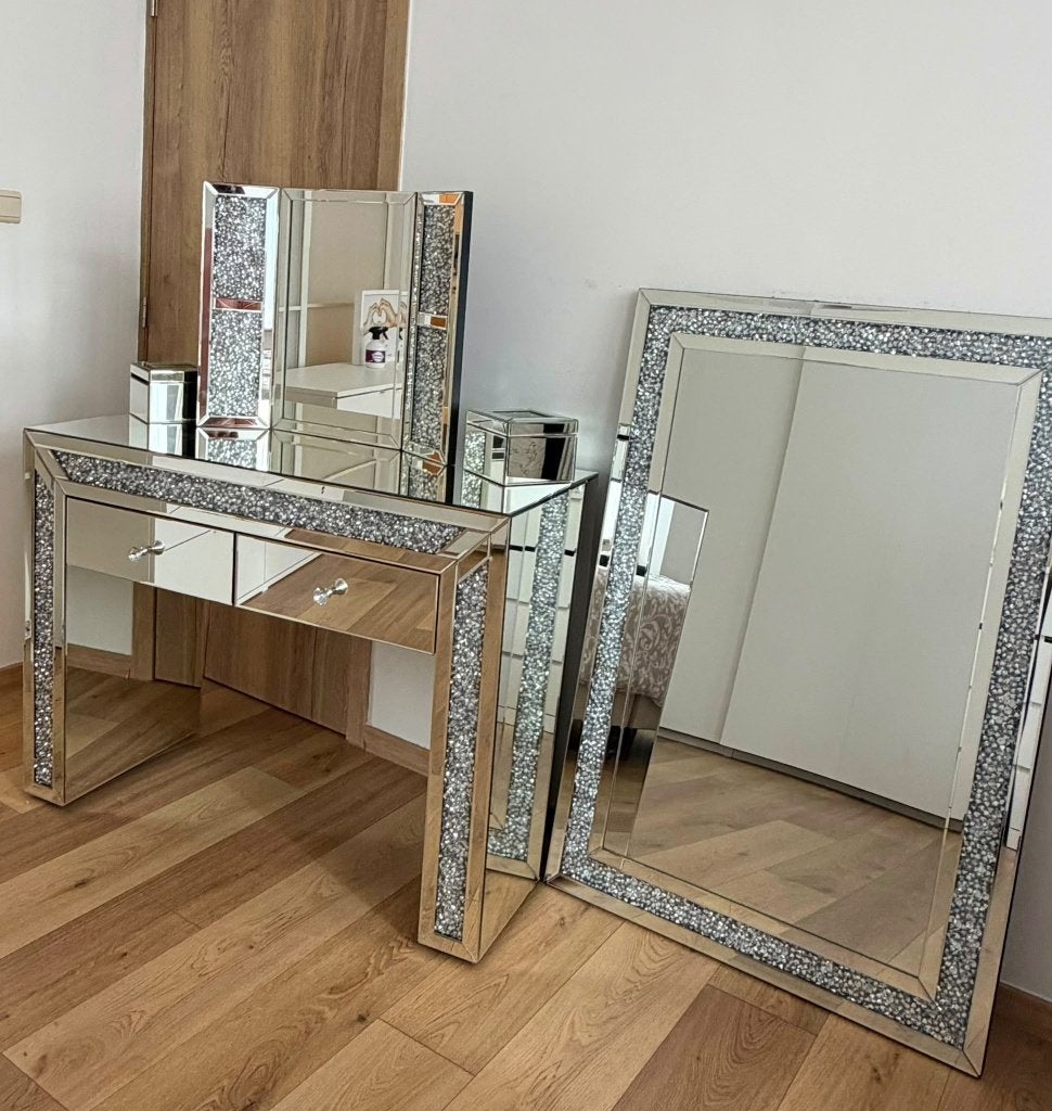 Coiffeuse nickel, Maison & Meubles, Enlèvement, Comme neuf