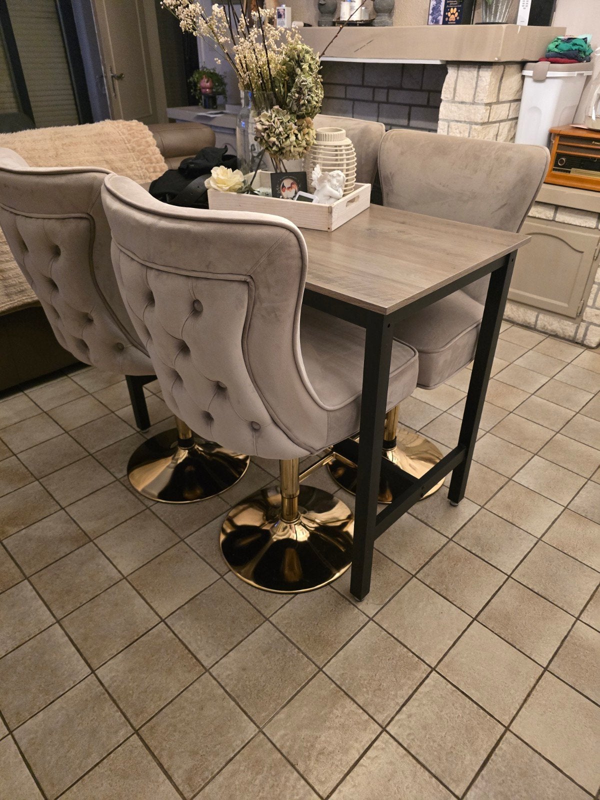 4 barok barstoelen, Ophalen