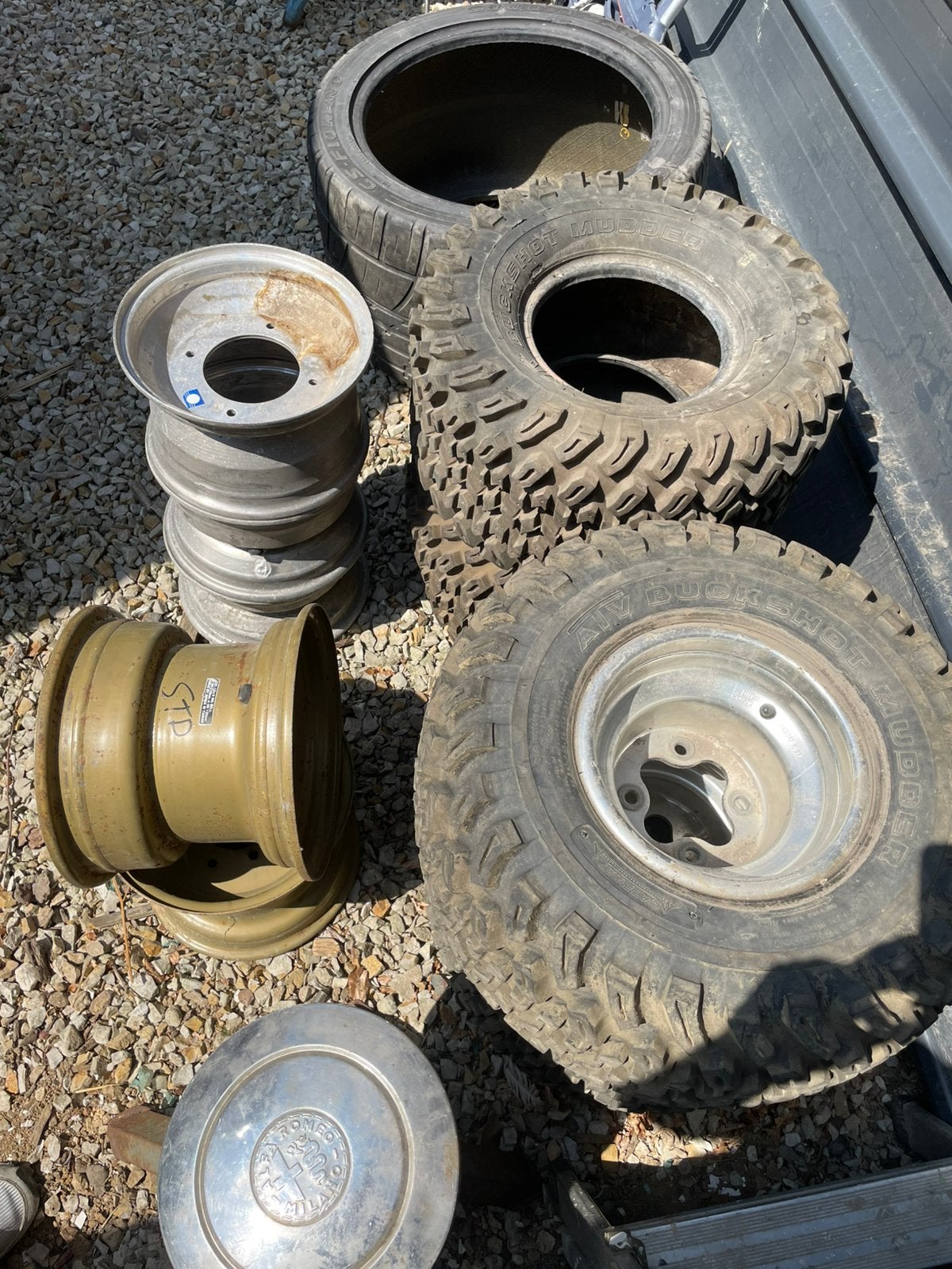 Jantes + pneus quad Honda TRX250r 4x110 4x130 4x144, Motos