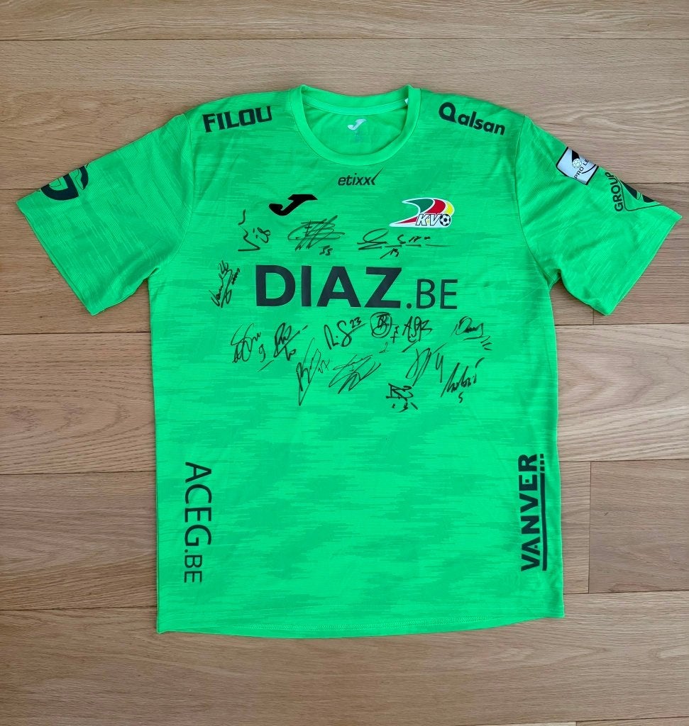 KV Oostende 2019/2020 extérieur, neuf & signé, Taille L, Enlèvement ou Envoi, Neuf, Maillot