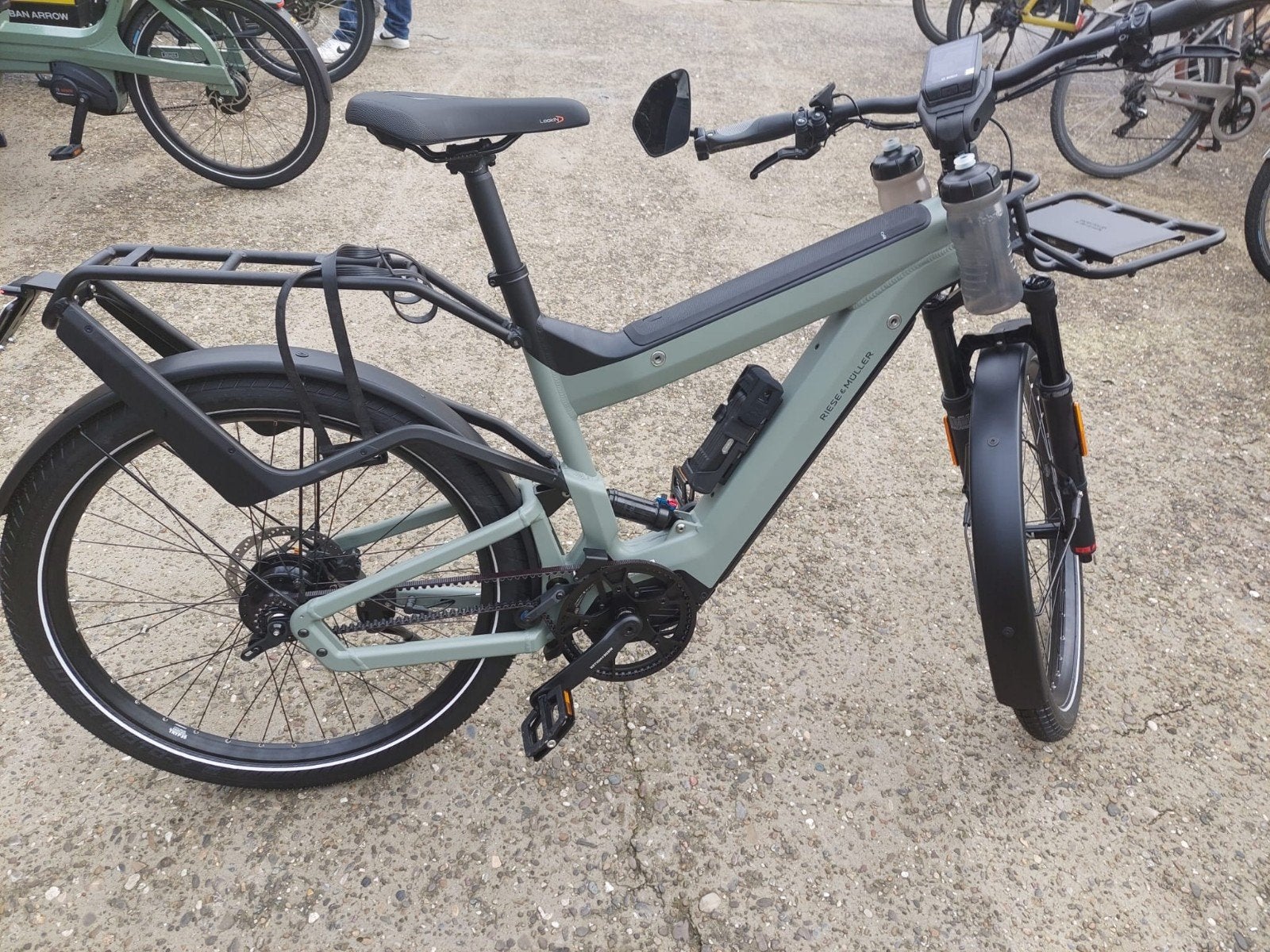 Speedpedelec R& M Superdelite Gt Rohloff HS 56 Tundra T, Riese & Müller, Gebruikt, Ophalen of Verzenden, 50 km per accu of meer