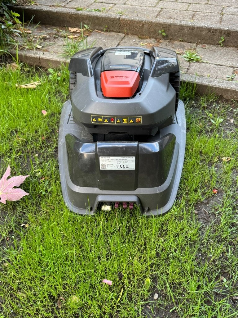 Husqvarna 105 robotmaaier, Ophalen, Cirkelmaaier, Accu-grasmaaier, Mulchfunctie