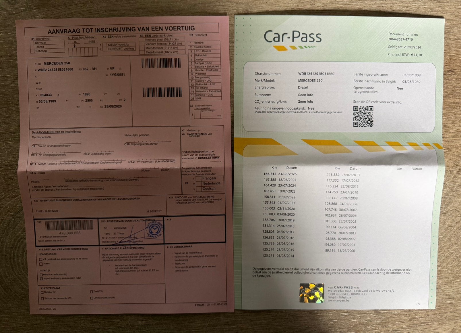 Mercedes 250D W124 Automaat/Oldtimer/166.000km/GEKEURD, Auto's, Mercedes-Benz, Automaat, https://public.car-pass.be/vhr/a4ba4ec2-e8ab-459b-88ea-6d6eff396fd7