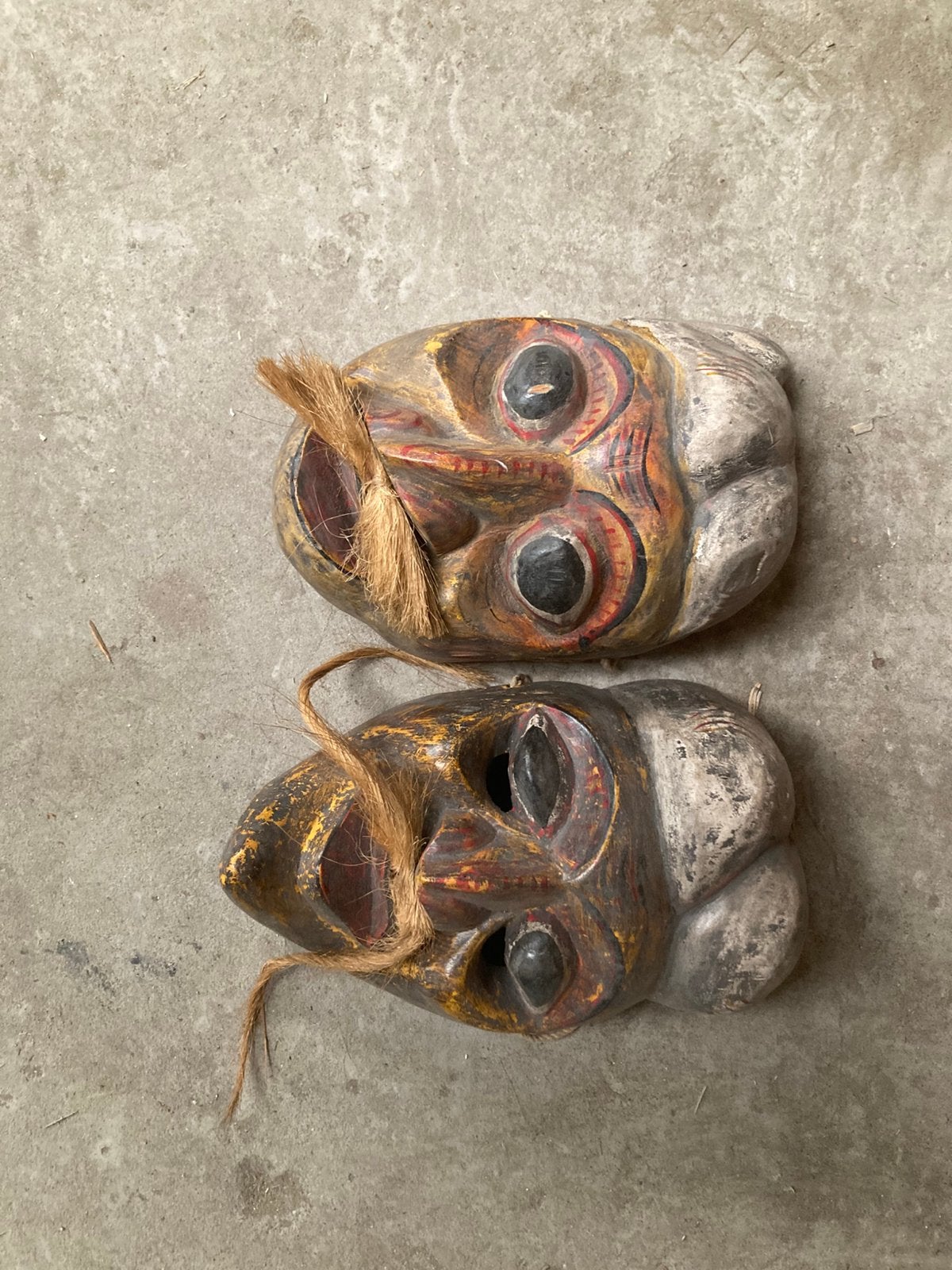 2 houten maskers, Antiek en Kunst, Ophalen, Masker