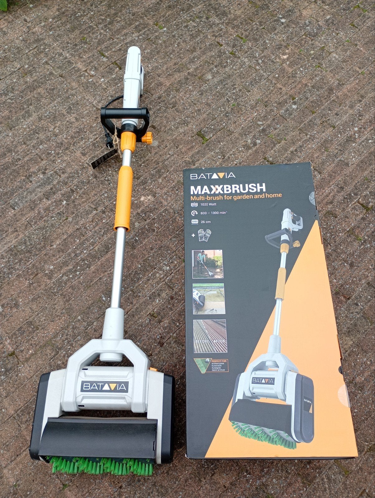 multi borstel voor tuin en huis, Ophalen