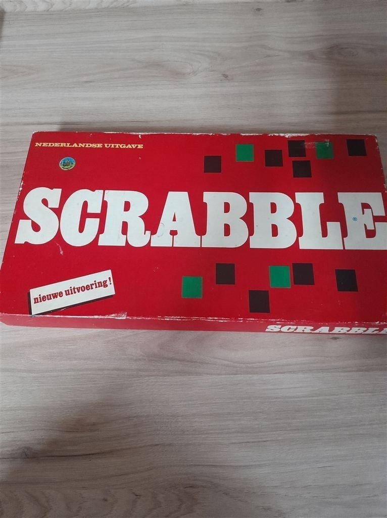 scrabble rode doos houten letters - s4378, Hobby en Vrije tijd, Verzenden, Zo goed als nieuw