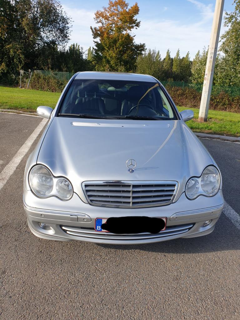 Mercedes C180-klasse, Auto's, Automaat, 4 deurs, Zwart, Leder