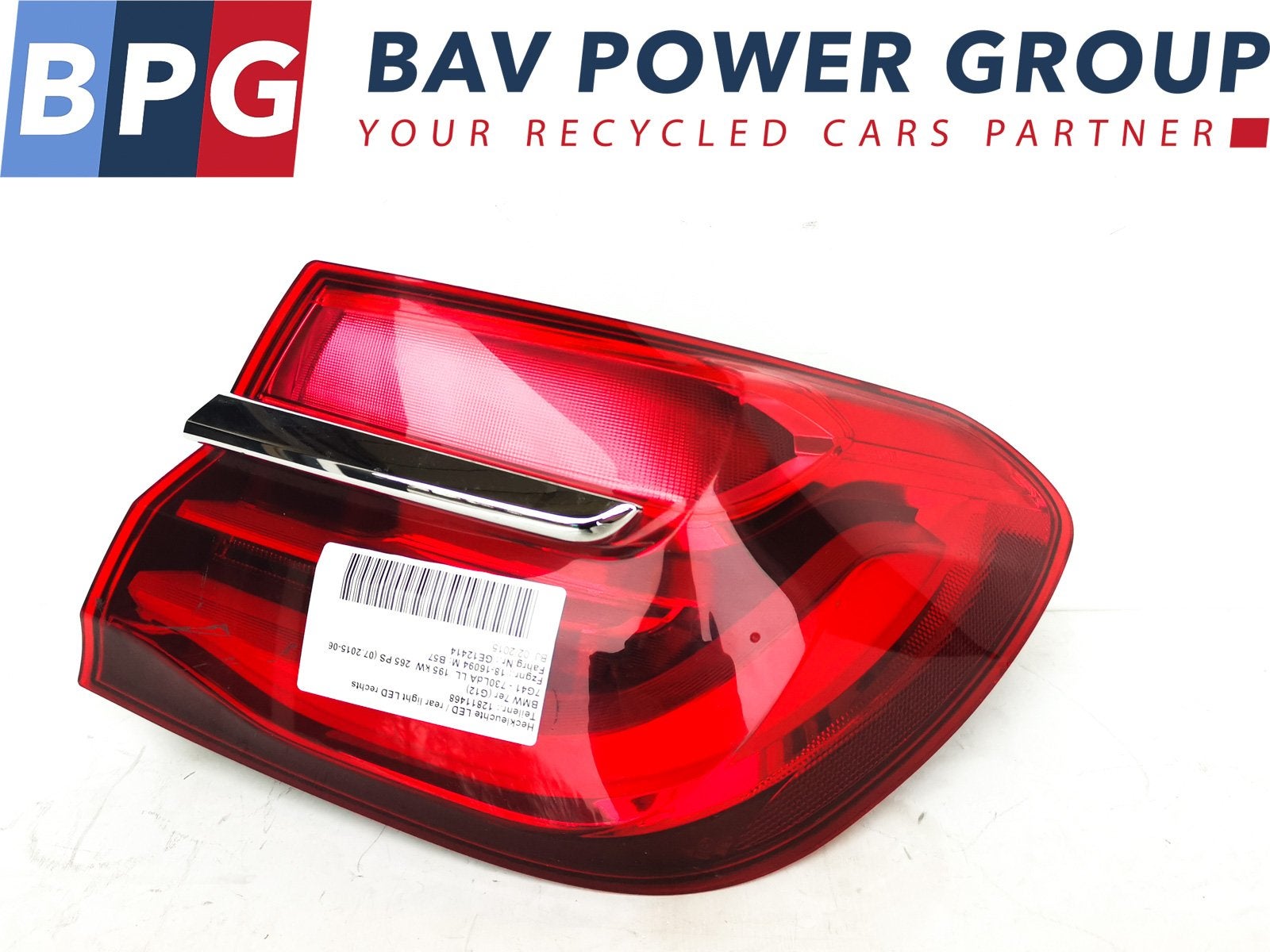 ARRIÈRE ENSEMBLE FEUX ARRIÈRES DROIT 7 serie (G11 / G12), Utilisé, BMW, Petuelring 130
80809  München, DE, Bayerische Motoren Werke AG