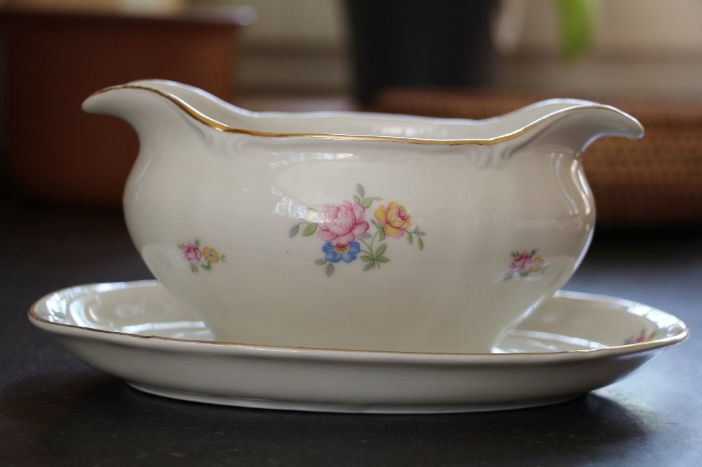 Saucière ancienne en porcelaine bavaroise Winterling US Zone, Antiek en Kunst, Ophalen