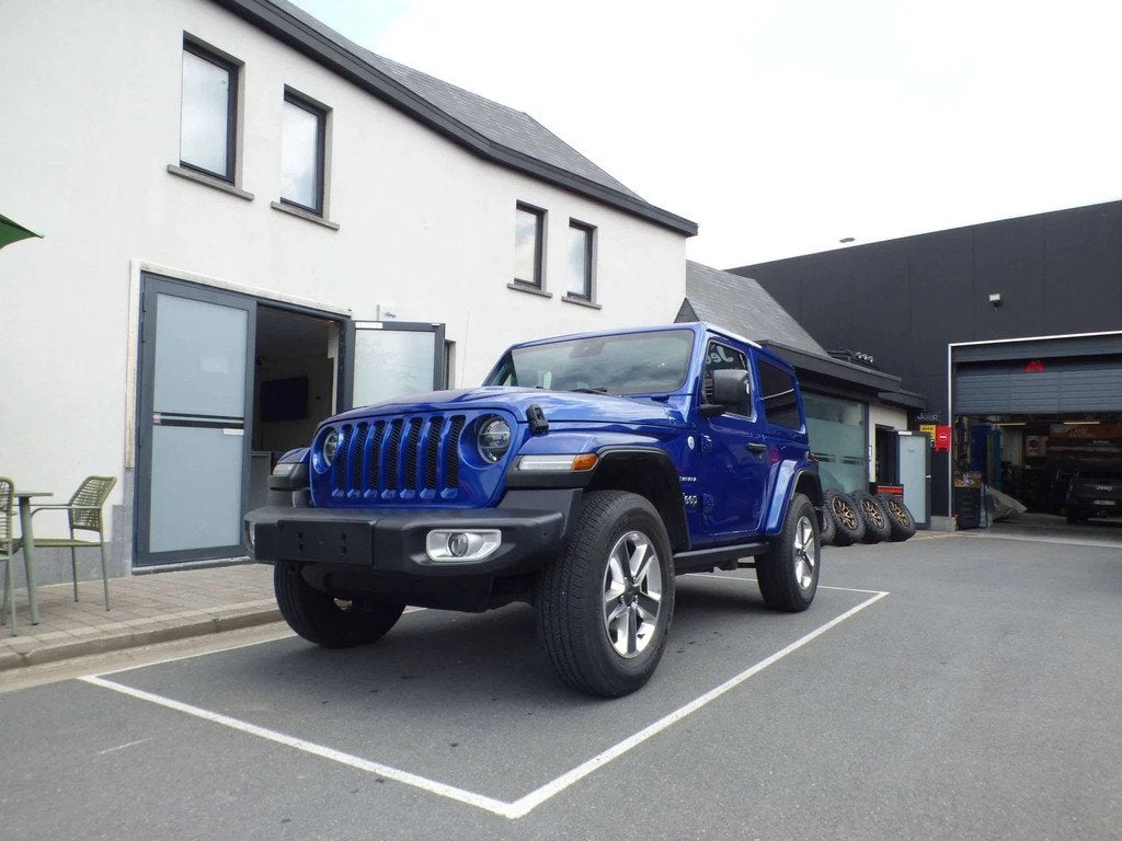 Jeep Wrangler Wrangler 2.0 Turbo Sahara*53000km* (bj 2020), Auto's, Automaat, 4 zetels, 4 cilinders, Blauw