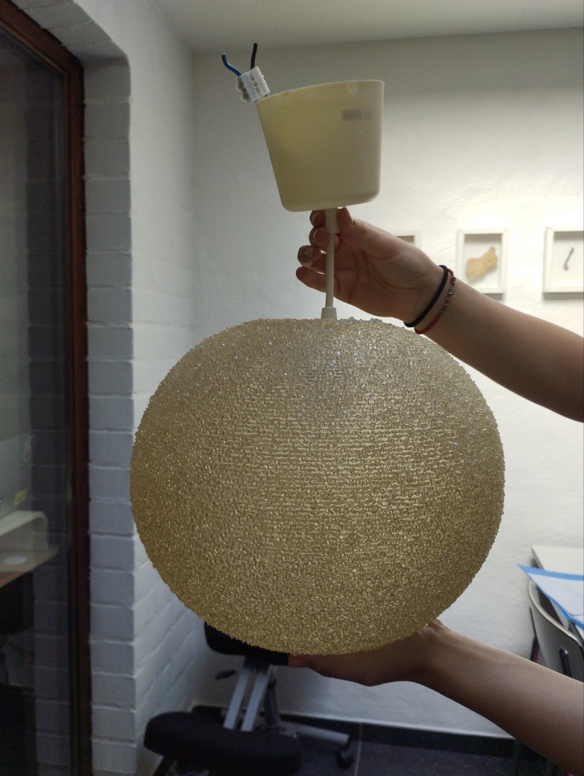 Sugar ball lamp - John Silvia Reid for Rotaflex, Maison & Meubles, Lampes | Suspensions, Enlèvement, Utilisé