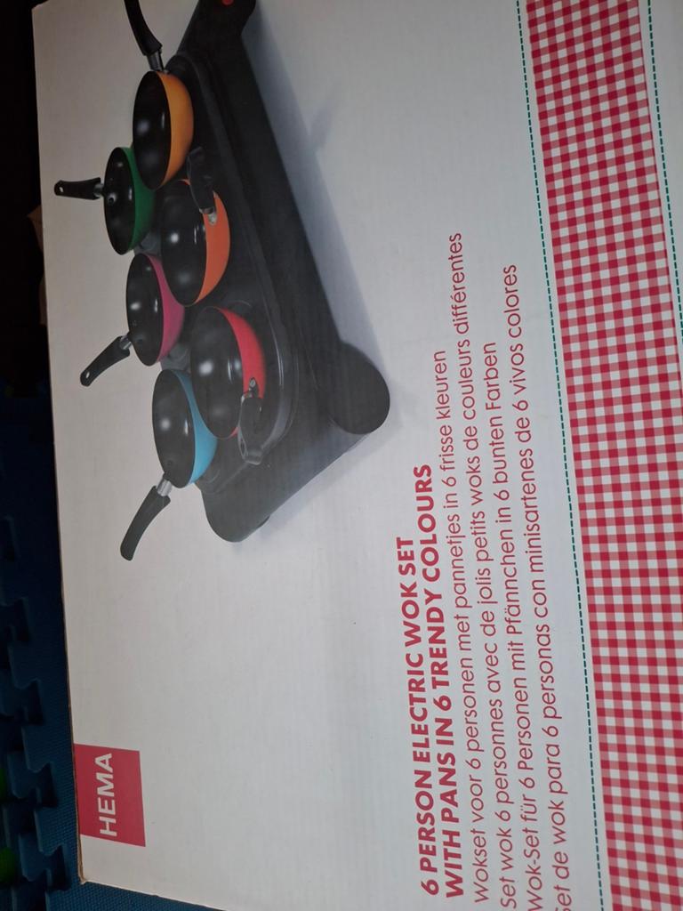 Wok set 6 pers nieuw, Ophalen